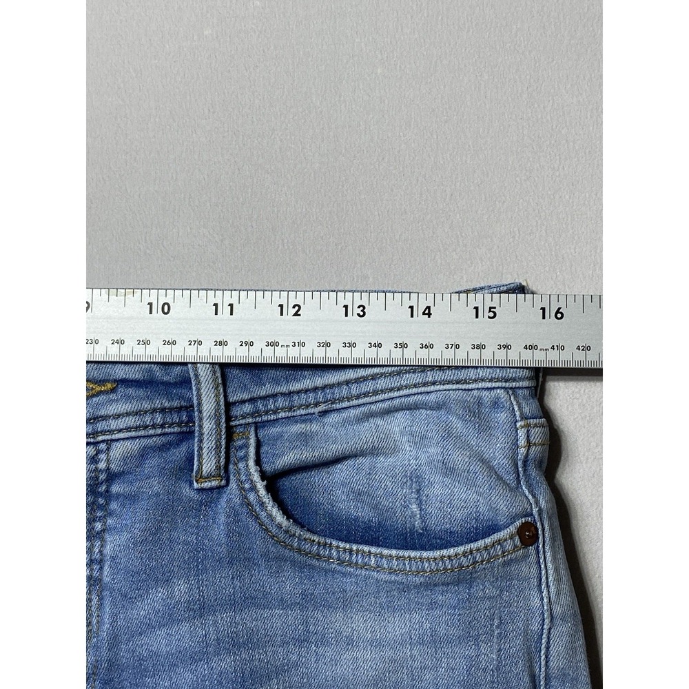 Pilcro Anthropologie Womens 27 Slim Boyfriend Jeans Distressed Light Wash - Picture 10 of 12